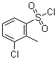 3-氯-2-甲基苯磺酰氯分子结构 (CAS 80563-86-6)