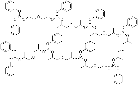聚(二丙二醇)苯基亚磷酸酯分子结构 (CAS 80584-86-7)