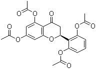 2',5,6',7-四乙酰氧基黄烷酮分子结构 (CAS 80604-17-7)