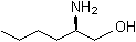 (R)-2-氨基-1-己醇分子结构 (CAS 80696-28-2)