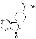 顺式-1'-氧代-螺[环己基-1,3'(1'H)-呋喃并[3,4-c]吡啶]-4-羧酸分子结构 (CAS 807320-43-0)