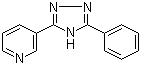 结构式 CAS# 80980-09-2, 3-(5-苯基-4H-1,2,4-三唑-3-基)吡啶
