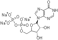 肌苷-5'-二磷酸三钠盐分子结构 (CAS 81012-88-6)