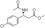 (R)-N-乙酰基-4-氯-beta-苯丙氨酸甲酯分子结构 (CAS 810670-03-2)