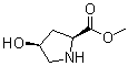 顺式-4-羟基-L-脯氨酸甲酯分子结构 (CAS 81102-38-7)