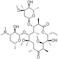 结构式 CAS# 81103-14-2, 11-O-甲基克拉霉素