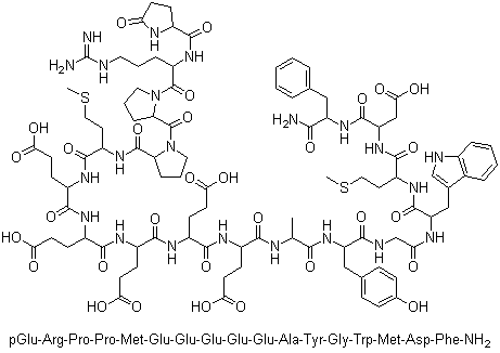 鼠胃泌素分子结构 (CAS 81123-06-0)