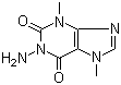 5-氨基-3,7-二甲基黄嘌呤分子结构 (CAS 81281-47-2)