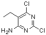 2,6-二氯-5-乙基-4-嘧啶胺分子结构 (CAS 81316-68-9)