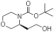 (3S)-3-(2-羟乙基)-4-吗啉羧酸叔丁酯分子结构 (CAS 813433-76-0)