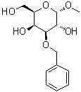 甲基 3-O-(苯基甲基)-alpha-D-吡喃半乳糖苷分子结构 (CAS 81371-52-0)