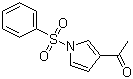 3-乙酰-1-(苯磺酰基)吡咯分子结构 (CAS 81453-98-7)