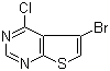 5-溴-4-氯噻吩并[2,3-d]嘧啶分子结构 (CAS 814918-95-1)