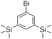 1-溴-3,5-双(三甲基硅基)苯分子结构 (CAS 81500-92-7)