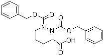 (3S)-四氢-1,2,3-哒嗪三羧酸 1,2-双(苯甲基)酯分子结构 (CAS 816454-25-8)