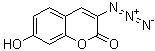 3-叠氮基-7-羟基香豆素分子结构 (CAS 817638-68-9)