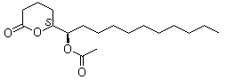 (6S)-6-[(1R)-1-(乙酰氧基)癸基]四氢-2H-吡喃-2-酮分子结构 (CAS 81792-36-1)