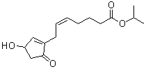 (5Z)-7-(3-羟基-5-氧代-1-环戊烯-1-基)-5-庚烯酸异丙酯分子结构 (CAS 81834-79-9)