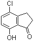 4-氯-7-羟基茚满-1-酮分子结构 (CAS 81945-10-0)