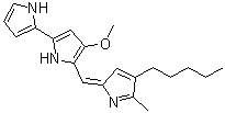 Prodigiosine molecular structure (CAS 82-89-3)