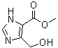 5-羟基甲基-1H-咪唑-4-羧酸甲酯分子结构 (CAS 82032-43-7)