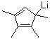 1,2,3,4-四甲基环戊二烯基锂分子结构 (CAS 82061-21-0)