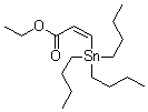(Z)-3-三丁基锡烷基丙烯酸乙酯分子结构 (CAS 82101-76-6)