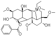 O-去乙酰基印乌头碱分子结构 (CAS 82144-72-7)