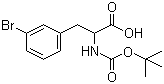 结构式 CAS# 82278-95-3, 3-溴-N-(叔丁氧羰基)苯丙氨酸