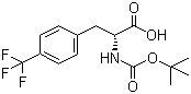 Boc-D-4-三氟甲基苯丙氨酸分子结构 (CAS 82317-83-7)