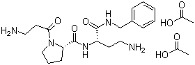 (2S)-beta-丙氨酰-L-脯氨酰-2,4-二氨基-N-(苯甲基)丁酰胺乙酸盐分子结构 (CAS 823202-99-9)