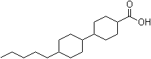 4'-戊基-1,1'-联环己烷-4-羧酸分子结构 (CAS 82372-79-0)