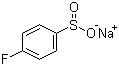 4-氟苯亚磺酸钠分子结构 (CAS 824-80-6)