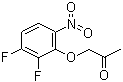 2-丙酮氧基-3,4-二氟硝基苯分子结构 (CAS 82419-32-7)