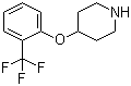 4-[2-(Trifluoromethyl)phenoxy]piperidine molecular structure (CAS 824390-04-7)