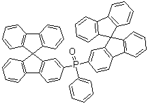 苯基二(9,9'-螺双[9H-芴]-2-基)氧膦分子结构 (CAS 824426-27-9)