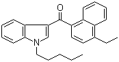 1-戊基-3-(4-乙基-1-萘甲酰基)吲哚分子结构 (CAS 824960-64-7)
