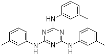 N,N',N''-三(3-甲基苯基)-1,3,5-三嗪-2,4,6-三胺分子结构 (CAS 82504-70-9)