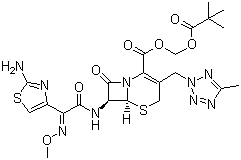 头孢特仑新戊酯分子结构 (CAS 82547-81-7)