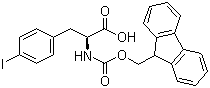 Fmoc-L-4-碘苯丙氨酸分子结构 (CAS 82565-68-2)