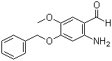 2-氨基-5-甲氧基-4-苄氧基苯甲醛分子结构 (CAS 82583-95-7)