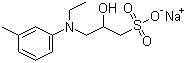 Sodium 3-(N-ethyl-3-methylanilino)-2-hydroxypropanesulfonate molecular structure (CAS 82692-93-1)