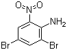 2,4-二溴-6-硝基苯胺分子结构 (CAS 827-23-6)
