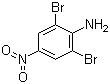 2,6-二溴-4-硝基苯胺分子结构 (CAS 827-94-1)