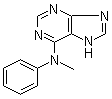 N-甲基-N-苯基-9H-嘌呤-6-胺分子结构 (CAS 82760-84-7)