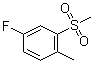 4-氟-1-甲基-2-(甲基磺酰基)苯分子结构 (CAS 828270-66-2)