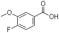 4-氟-3-甲氧基苯甲酸分子结构 (CAS 82846-18-2)