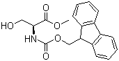Fmoc-L-丝氨酸甲酯分子结构 (CAS 82911-78-2)