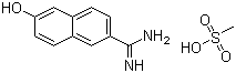 6-甲脒-2-萘酚甲基磺酸盐分子结构 (CAS 82957-06-0)