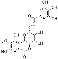 11-O-没食子酰岩白菜素分子结构 (CAS 82958-44-9)